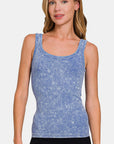 Zenana Ribbed Scoop Neck Tank