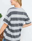 e Luna Striped Basic Top