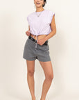 HYFVE Drawstring Hem Crop Top