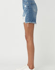 RISEN High Waisted Distressed Denim Shorts