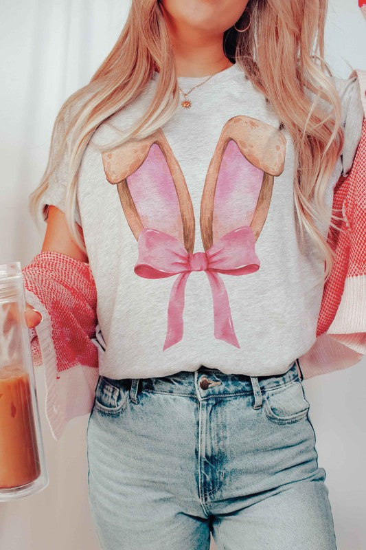BUNNY EARS WITH RIBBON Graphic Tee