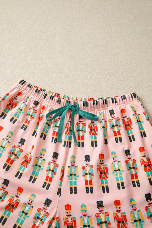 Christmas Nutcracker Top and Shorts Pajama Set