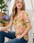 e Luna Allover Floral Boxy Top