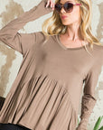 e Luna PLUS Solid Babydoll Top