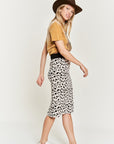 PLUS Jade By Jane Animal Print Sweater Skirt