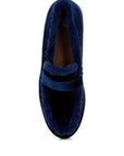 Bastian Fur Detail Velvet Loafers