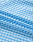 Gingham Knot Back Ruffle Short Sleeve Maxi Dress