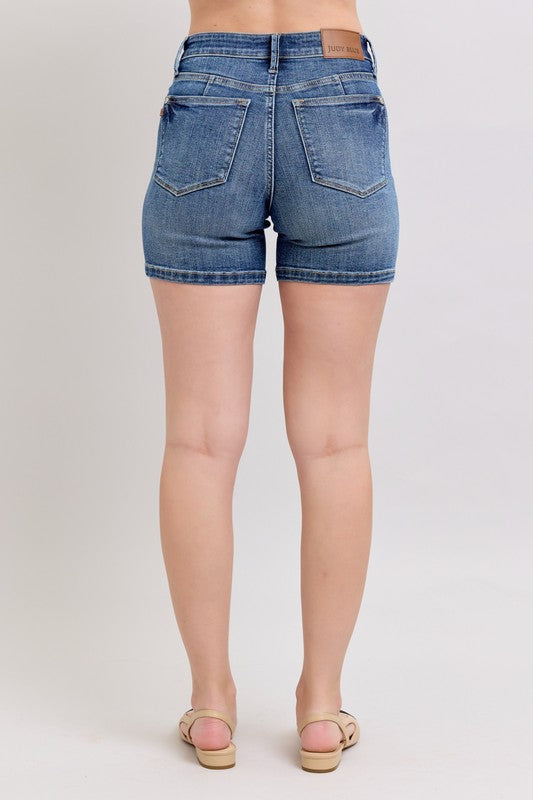 Judy Blue Full Size High Waist Denim Shorts Plus Size