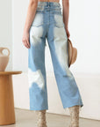 Litz La Frayed Cut Distressed Jeans