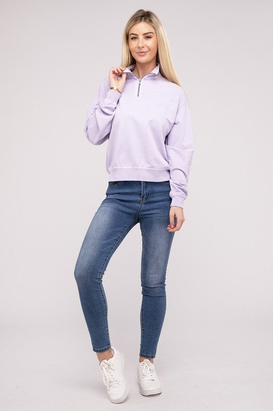 HYFVE Half Zip Long Sleeve Sweatshirt