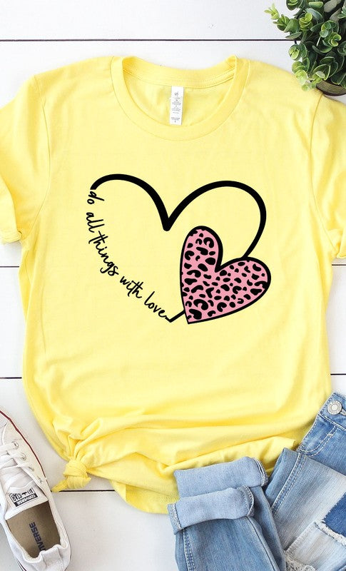 Do All Things With Love Graphic Tee