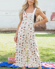 Western Adjustable Buttoned Strap Dungaree Jumpsuit