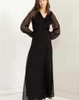 HYFVE Lost in Love Ruffle Tie-Waist Maxi Wrap Dress - Online Only - My Pampered Life Seattle