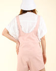 VERY J Adjustable Waist Suspender Overalls with Pockets