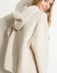 e Luna Fuzzy Faux Fur Oversized Sweatshirt