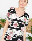 Allover Floral Casual Top