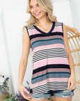 e Luna Mixed Print Tank Top