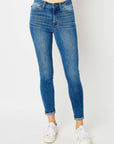 Judy Blue Full Size Cuffed Hem Skinny Jeans