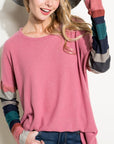 e Luna PLUS Cozy Colorblock Top