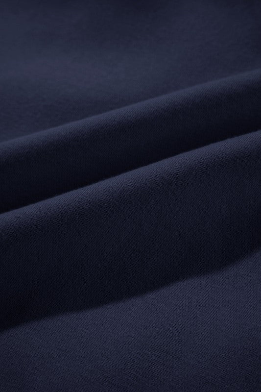 Solid Reverse Seams Hoodie and Joggers Set