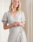 Lilous Short Sleeve Wrap Dress - Online Only