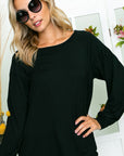 e Luna PLUS Solid Loose Fit Top