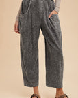 Annie Wear Mineral Washed Elastic Waist Pants