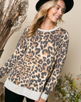 e Luna PLUS Cheetah Print Sweatshirt