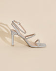 Silver Rhinestone Heels