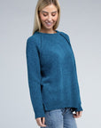 Zenana Raglan Chenille Sweater