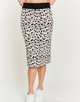 PLUS Jade By Jane Animal Print Sweater Skirt