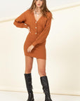 HYFVE Chic Cable Knit Mini Dress - Online Only