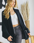 Davi & Dani Patten Knit Dolman Slouch Cardigan - Online Only