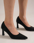 Beast Fashion Faux Suede Point Toe Pumps