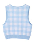 Lilou Sleeveless Gingham Patterned Tank Top