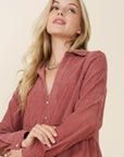 Corduroy Tiered Dress - Online Only