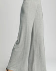 Umgee Elastic Waist Wide Leg Knit Pants