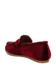 Bastian Fur Detail Velvet Loafers