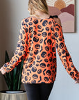 Heimish Pumpkin Print One Shoulder T-Shirt