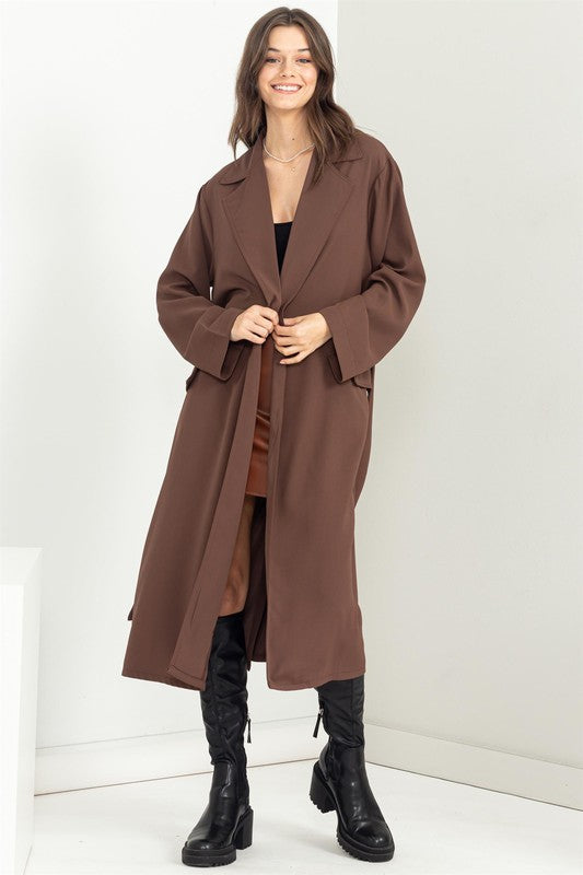 HYFVE Keep Me Close Belted Trench Coat - Online Only