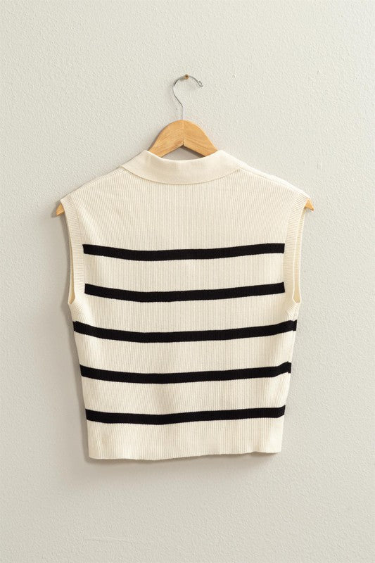 HYFVE Striped Polo Vest