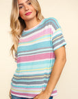 Haptics Waffle Stripe Short Sleeve T-Shirt