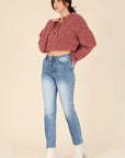 Melange Multicolor Sweater Top - Online Only