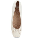 Lutten Square-Toe Bow Ballerinas