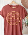 Farm Fresh Pumpkins Circle Graphic Tee