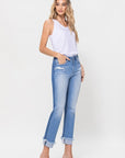 Flying Monkey High Rise Ankle Straight Jeans - Online Only