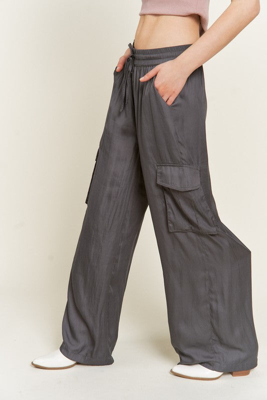 Jade by Jane Satin Cargo Pants