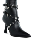 Jaunts Eyelets & Studs Harness Ankle Boots