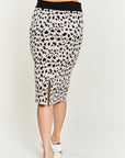 PLUS Jade By Jane Animal Print Sweater Skirt