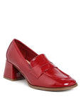 Umdoni Penny Strap Block Heel Loafers